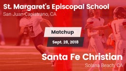 Matchup: St. Margaret's vs. Santa Fe Christian  2018