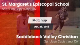 Matchup: St. Margaret's vs. Saddleback Valley Christian  2018