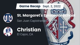 Recap: St. Margaret's Episcopal School vs. Christian  2022
