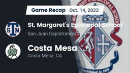 Recap: St. Margaret's Episcopal School vs. Costa Mesa  2022