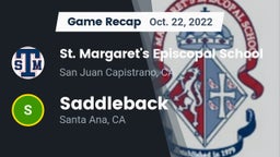 Recap: St. Margaret's Episcopal School vs. Saddleback  2022