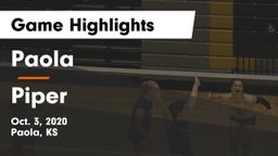 Paola  vs Piper  Game Highlights - Oct. 3, 2020