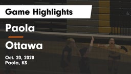 Paola  vs Ottawa  Game Highlights - Oct. 20, 2020