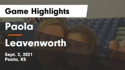 Paola  vs Leavenworth  Game Highlights - Sept. 2, 2021