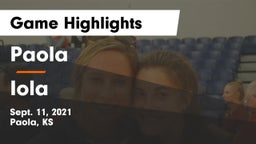 Paola  vs Iola  Game Highlights - Sept. 11, 2021