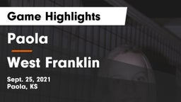 Paola  vs West Franklin  Game Highlights - Sept. 25, 2021