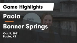 Paola  vs Bonner Springs  Game Highlights - Oct. 5, 2021