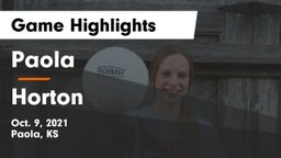 Paola  vs Horton  Game Highlights - Oct. 9, 2021