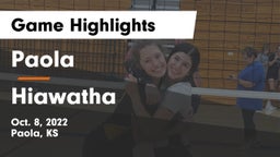 Paola  vs Hiawatha  Game Highlights - Oct. 8, 2022