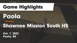 Paola  vs Shawnee Mission South HS Game Highlights - Oct. 7, 2023