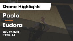 Paola  vs Eudora  Game Highlights - Oct. 10, 2023