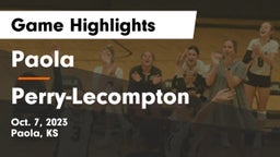 Paola  vs Perry-Lecompton  Game Highlights - Oct. 7, 2023