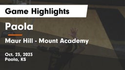 Paola  vs Maur Hill - Mount Academy  Game Highlights - Oct. 23, 2023
