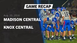 Recap: Madison Central  vs. Knox Central  2016