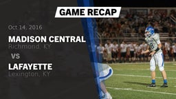 Recap: Madison Central  vs. Lafayette  2016
