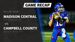 Recap: Madison Central  vs. Campbell County  2016