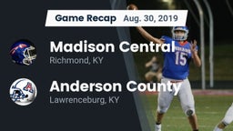 Recap: Madison Central  vs. Anderson County  2019