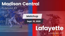 Matchup: Madison Central vs. Lafayette  2020