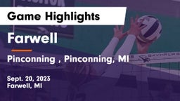 Farwell  vs Pinconning , Pinconning, MI Game Highlights - Sept. 20, 2023