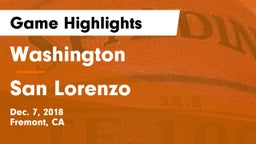 Washington  vs San Lorenzo  Game Highlights - Dec. 7, 2018