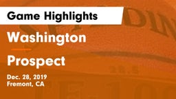 Washington  vs Prospect  Game Highlights - Dec. 28, 2019
