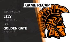 Recap: Lely  vs. Golden Gate  2016