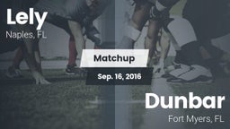 Matchup: Lely vs. Dunbar  2016