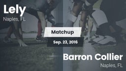 Matchup: Lely vs. Barron Collier  2016