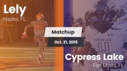 Matchup: Lely vs. Cypress Lake  2016