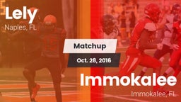 Matchup: Lely vs. Immokalee  2016