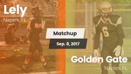 Matchup: Lely vs. Golden Gate  2017