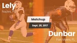 Matchup: Lely vs. Dunbar  2017