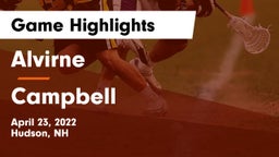 Alvirne  vs Campbell  Game Highlights - April 23, 2022