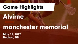 Alvirne  vs manchester memorial Game Highlights - May 11, 2022