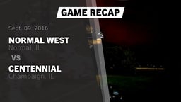 Recap: Normal West  vs. Centennial  2016