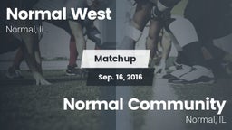 Matchup: Normal West vs. Normal Community  2016