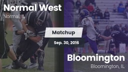 Matchup: Normal West vs. Bloomington  2016