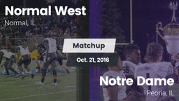 Matchup: Normal West vs. Notre Dame  2016