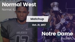 Matchup: Normal West vs. Notre Dame  2017