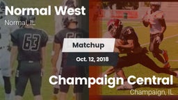 Matchup: Normal West vs. Champaign Central  2018