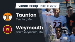 Recap: Taunton  vs. Weymouth  2019