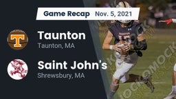 Recap: Taunton  vs. Saint John's  2021