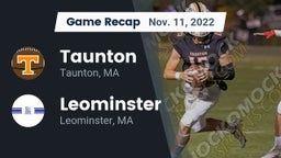 Recap: Taunton  vs. Leominster  2022
