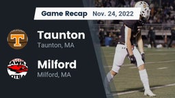 Recap: Taunton  vs. Milford  2022