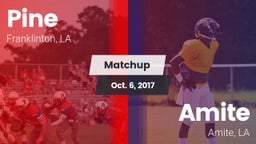 Matchup: Pine vs. Amite  2017