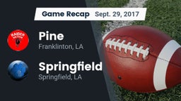 Recap: Pine  vs. Springfield  2017