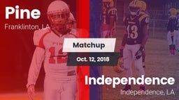 Matchup: Pine vs. Independence  2018