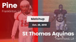 Matchup: Pine vs. St Thomas Aquinas 2018