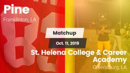 Matchup: Pine vs. St. Helena College & Career Academy 2019