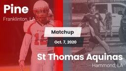 Matchup: Pine vs. St Thomas Aquinas 2020